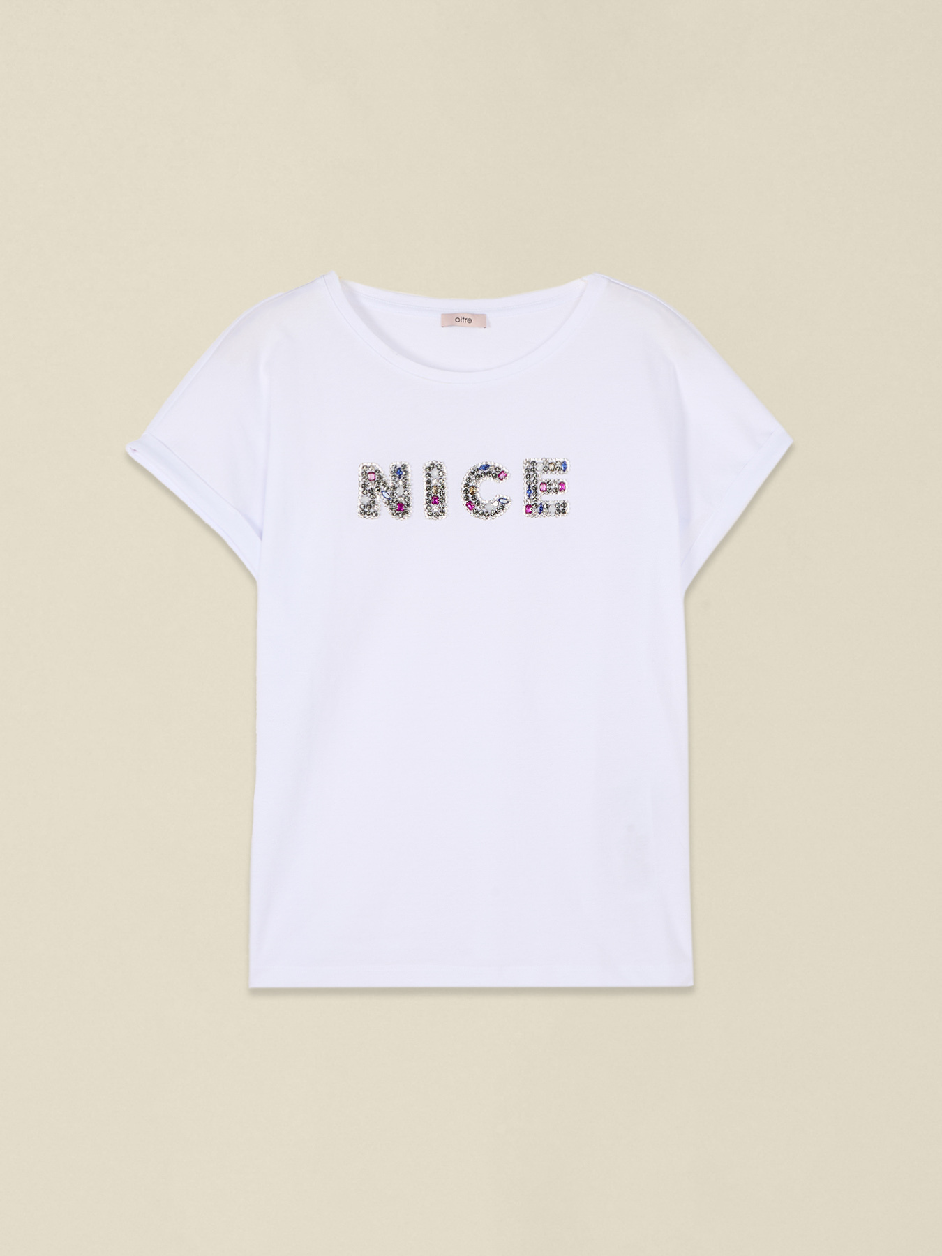 T-Shirt aus Baumwolle mit Schmuck-Patch image number 3