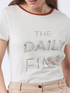 T-shirt con applicazione lettering image number 2