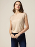 Maglia maniche corte con ricamo in paillettes image number 0