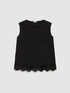 Bi-material top with lace image number 4