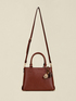 Borsa a tracolla con charm floreali image number 1