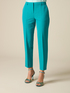Cropped trousers with pressed crease image number 3