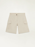 Linen-blend cargo shorts image number 4