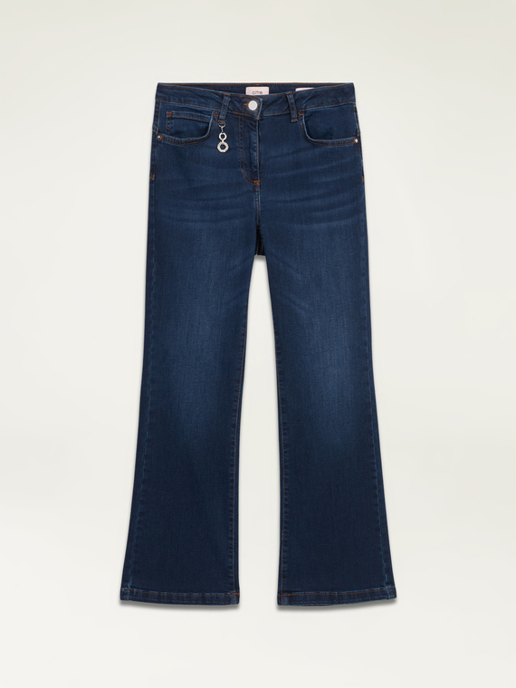 Eco-friendly flare jeans with charms