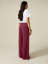 Joggers palazzo cu piping image number 1