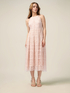 Rochie midi din dantelă amestec de bumbac image number 4