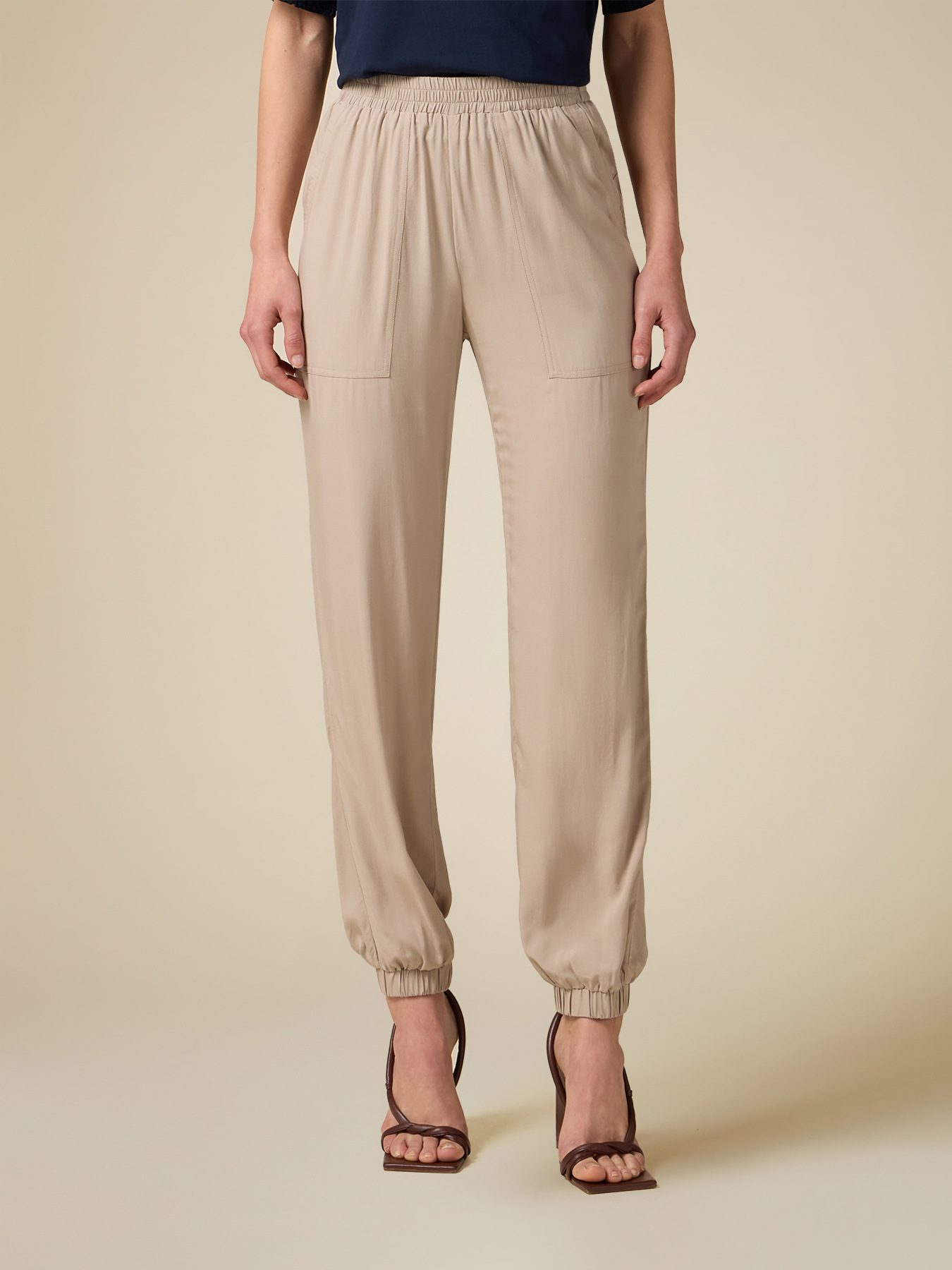 Viscose joggers image number 3