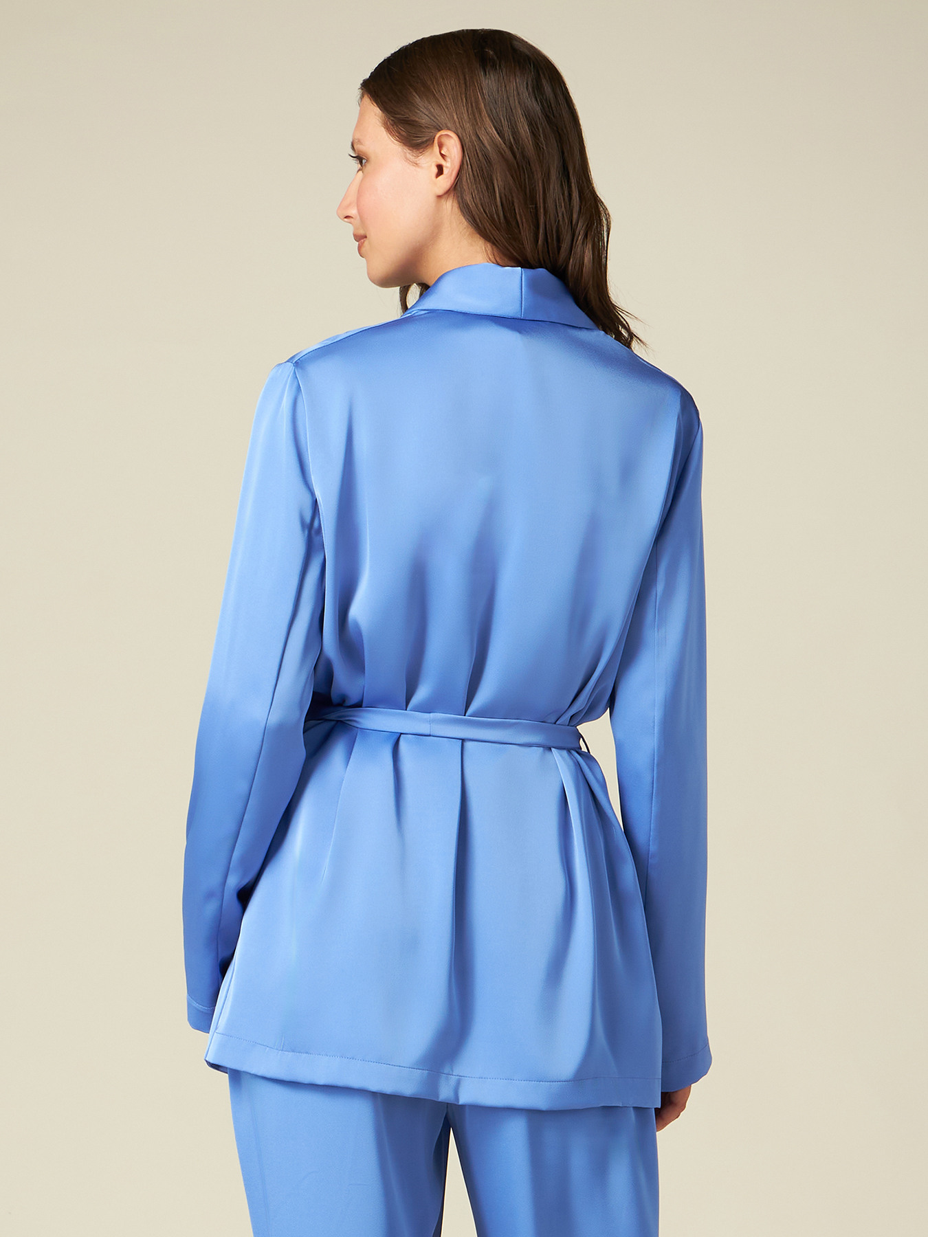 Giacca kimono in raso image number 1