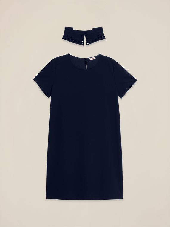 Vestito regular con colletto staccabile