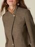 Kurze Jacke aus Fischgrat-Stoff mit Wollmischung image number 2