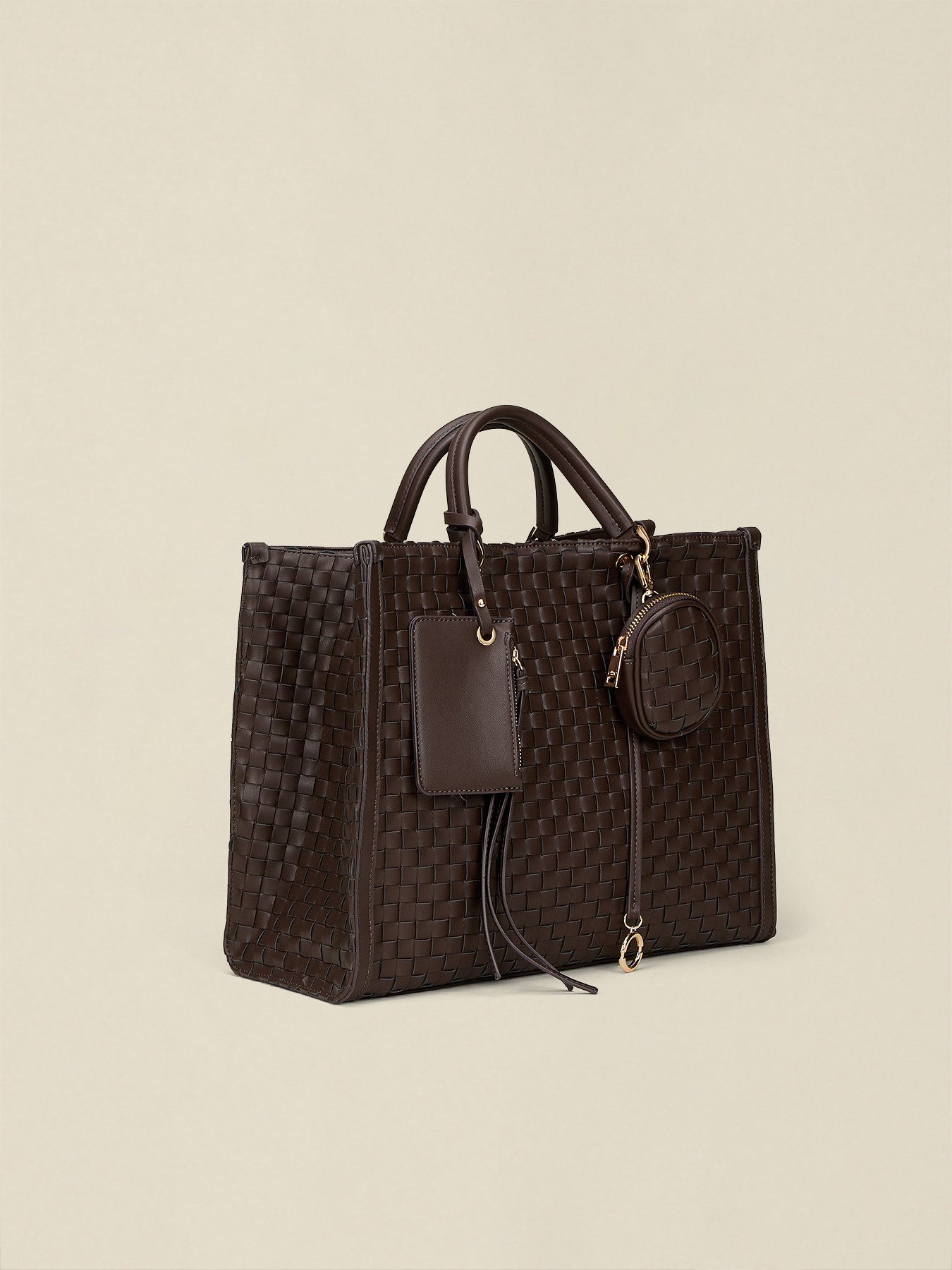 Bauletto intrecciato con pochette image number 4