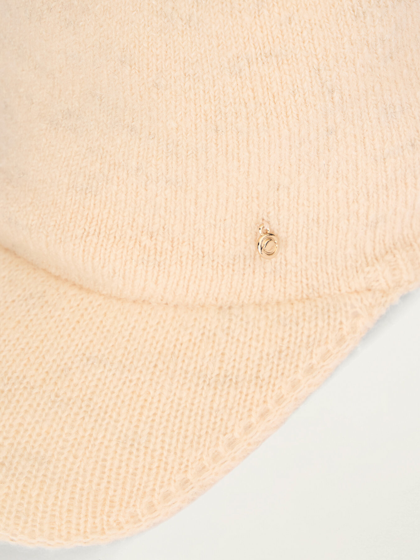 Knit beanie with visor image number 2