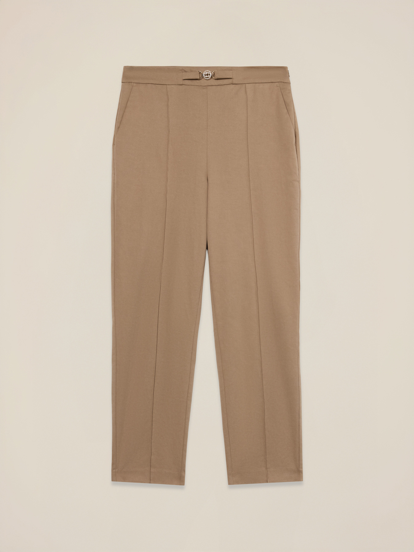 Chinos with waist detail image number 4