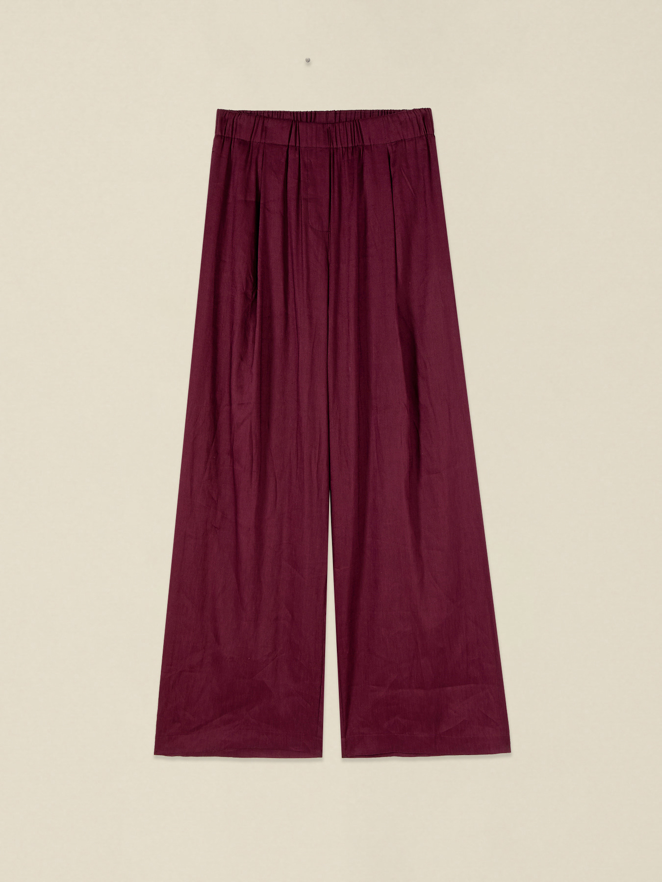 Pantaloni palazzo misto lino image number 4