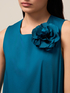 Rochie midi din poplin cu broșă image number 2
