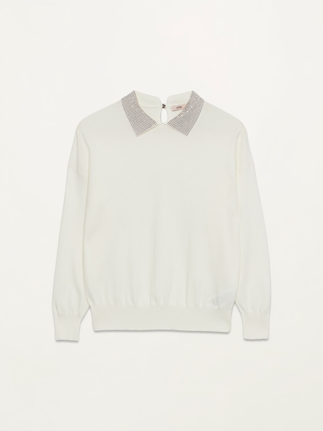 Maglia con colletto gioiello image number 3