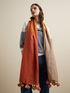 Ombr&eacute; scarf with tassels image number 0
