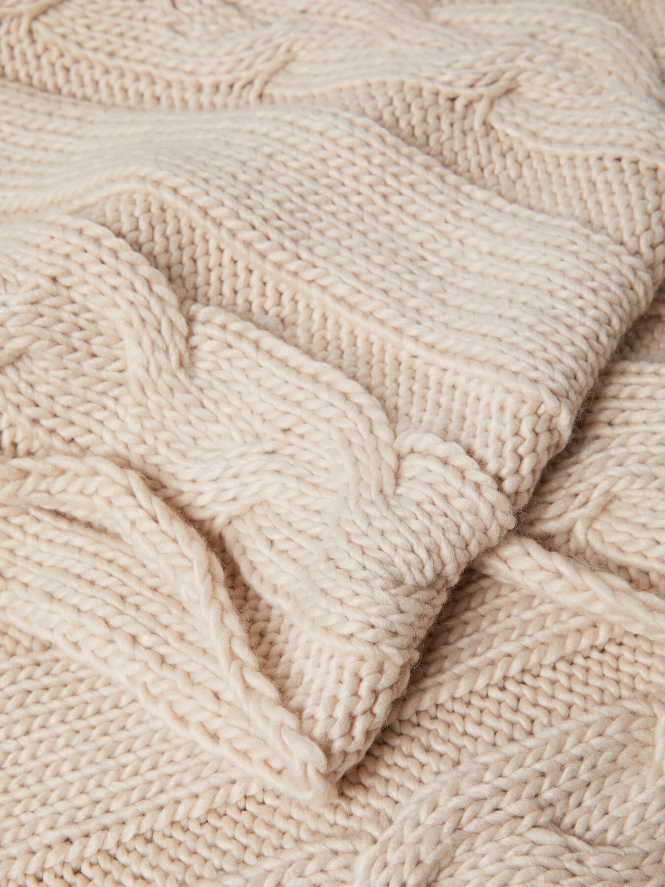 Cabling pattern throw image number 2