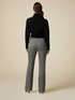 Pantalon flared en maille Milano image number 1