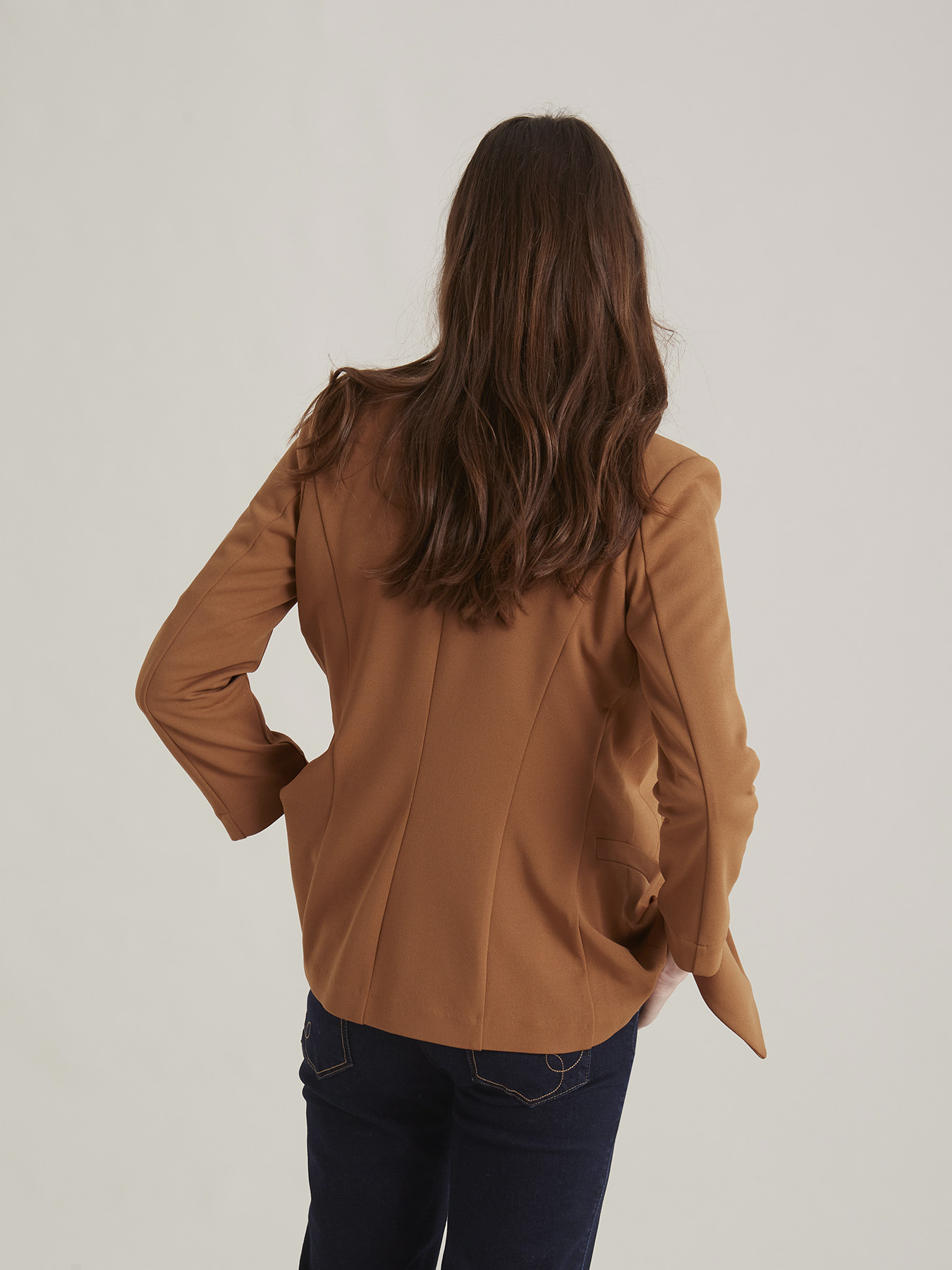 Blazer doppiopetto in cady image number 2