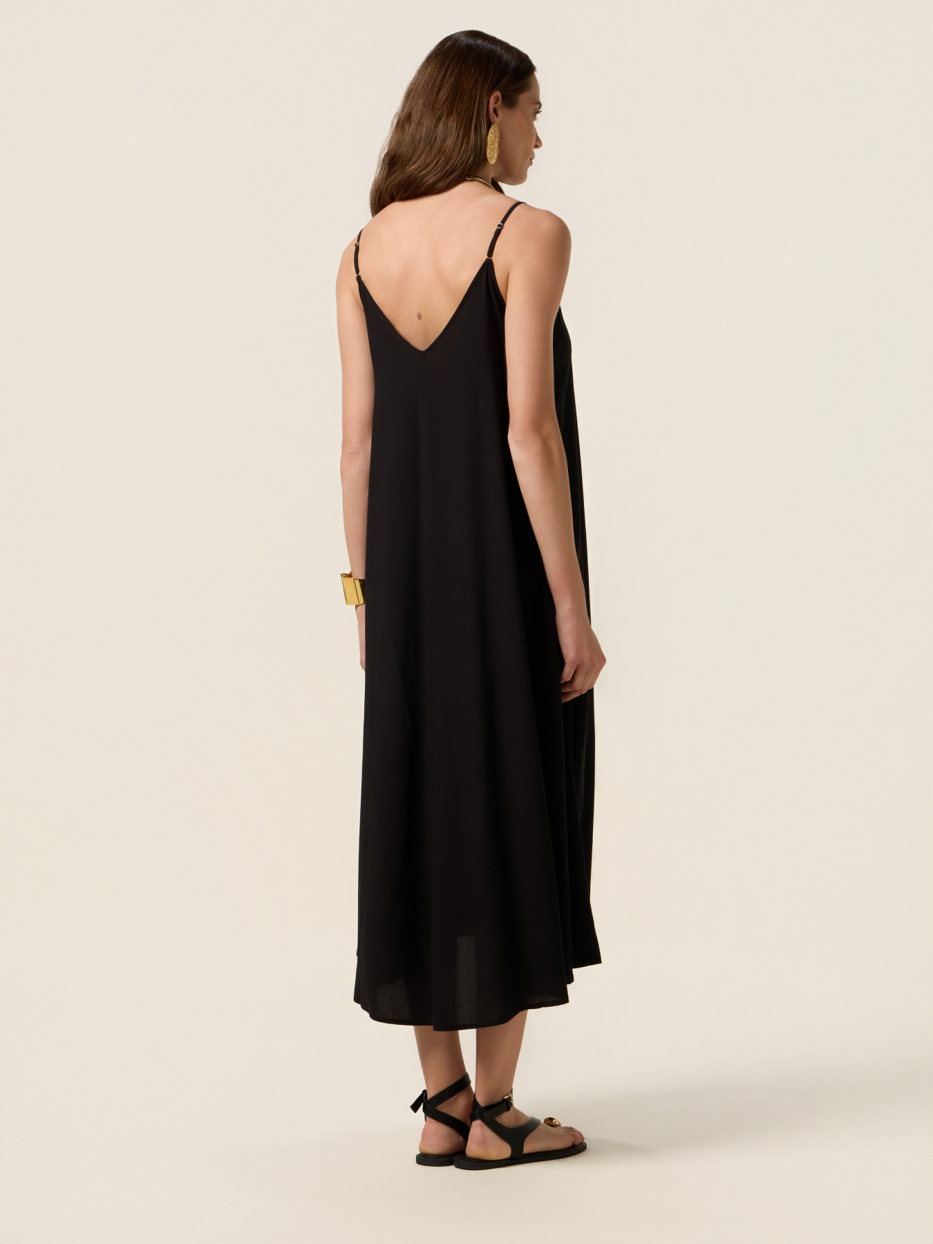 Vestido largo de viscosa image number 1