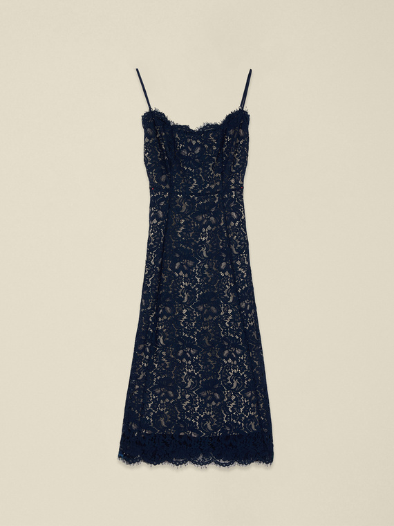 Lace midi dress