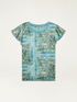 T-shirt bi-matière en fibres recyclées image number 3