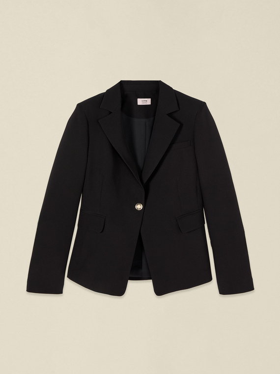 Blazer cintr&eacute; en tissu technique