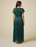 Rochie din lurex plisată cu broșă image number 1