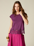 T-shirt with lace insert image number 0