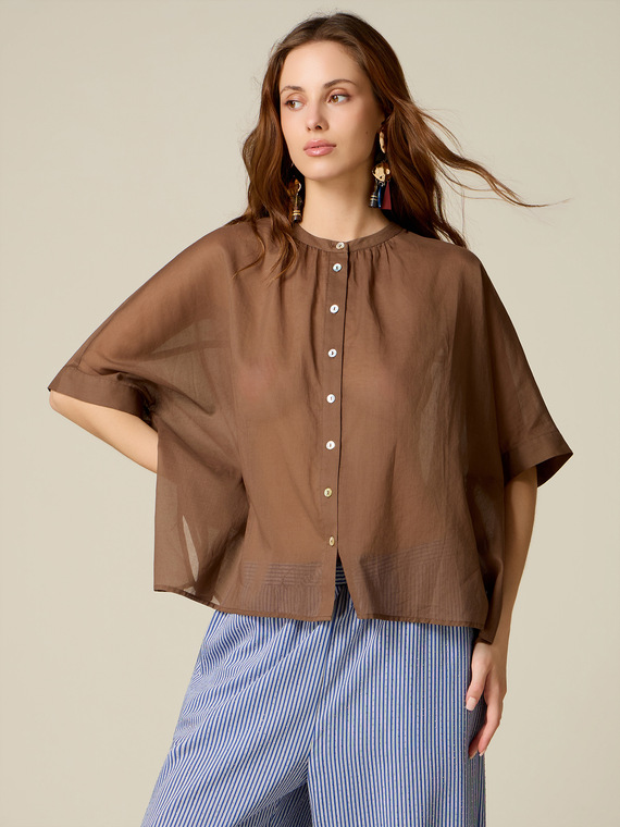 Cotton muslin shirt