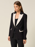 Blazer avec d&eacute;tails contrast&eacute;s image number 0