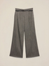 Pantalon palazzo en flanelle &agrave; rayures image number 5