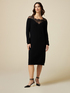 Vestito in maglia con inserto in pizzo image number 1