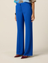 Wide-leg palazzo pants in crepe fabric image number 3
