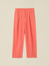 Cropped linen blend trousers image number 4