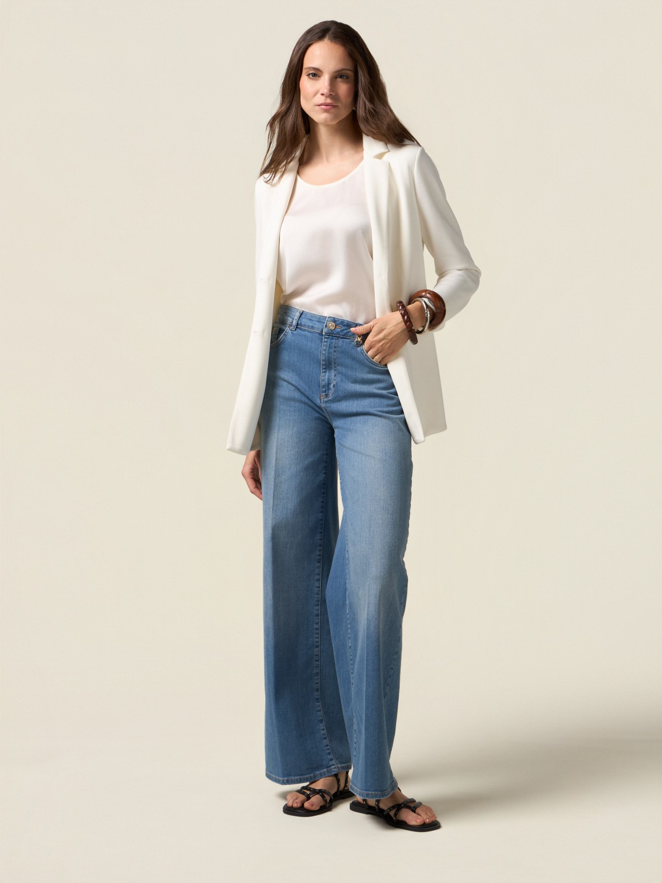 Soft touch sweatshirt blazer image number 3