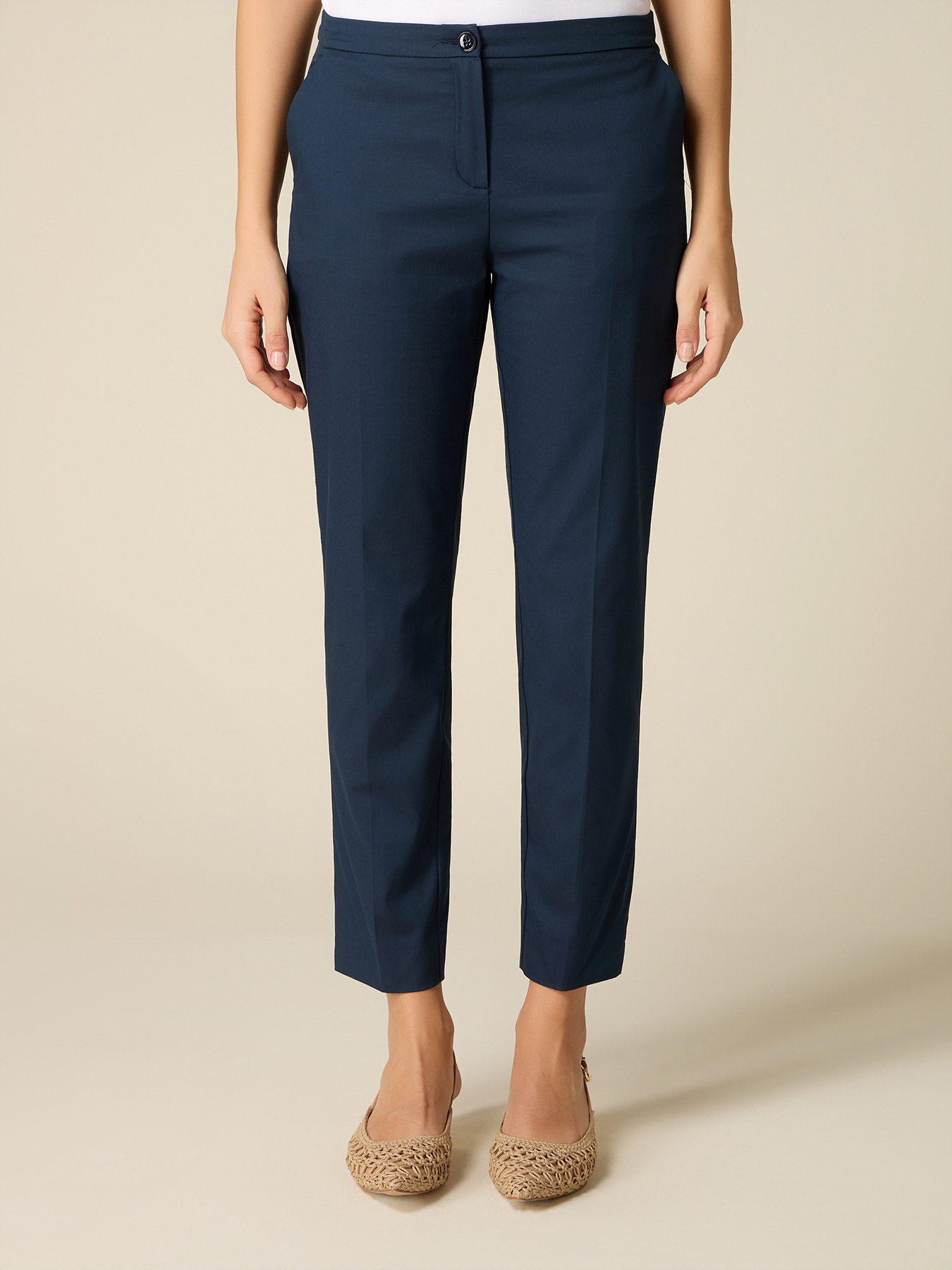 Pantaloni chinos in cotone image number 3