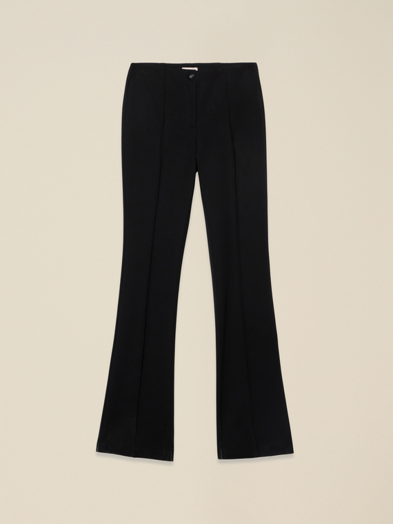 Flare pants in milano stitch