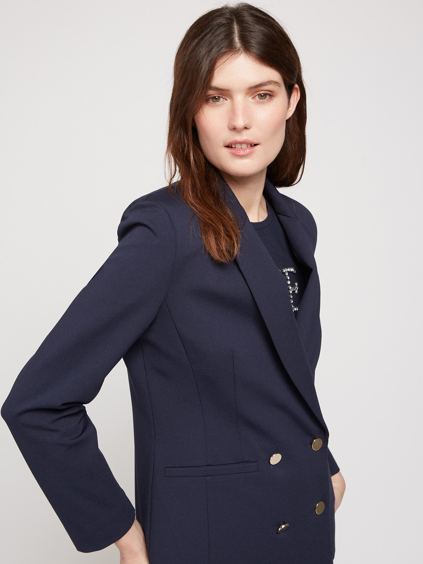 Blazer in punto milano image number 0