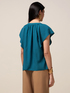 Short-sleeved viscose blouse image number 1