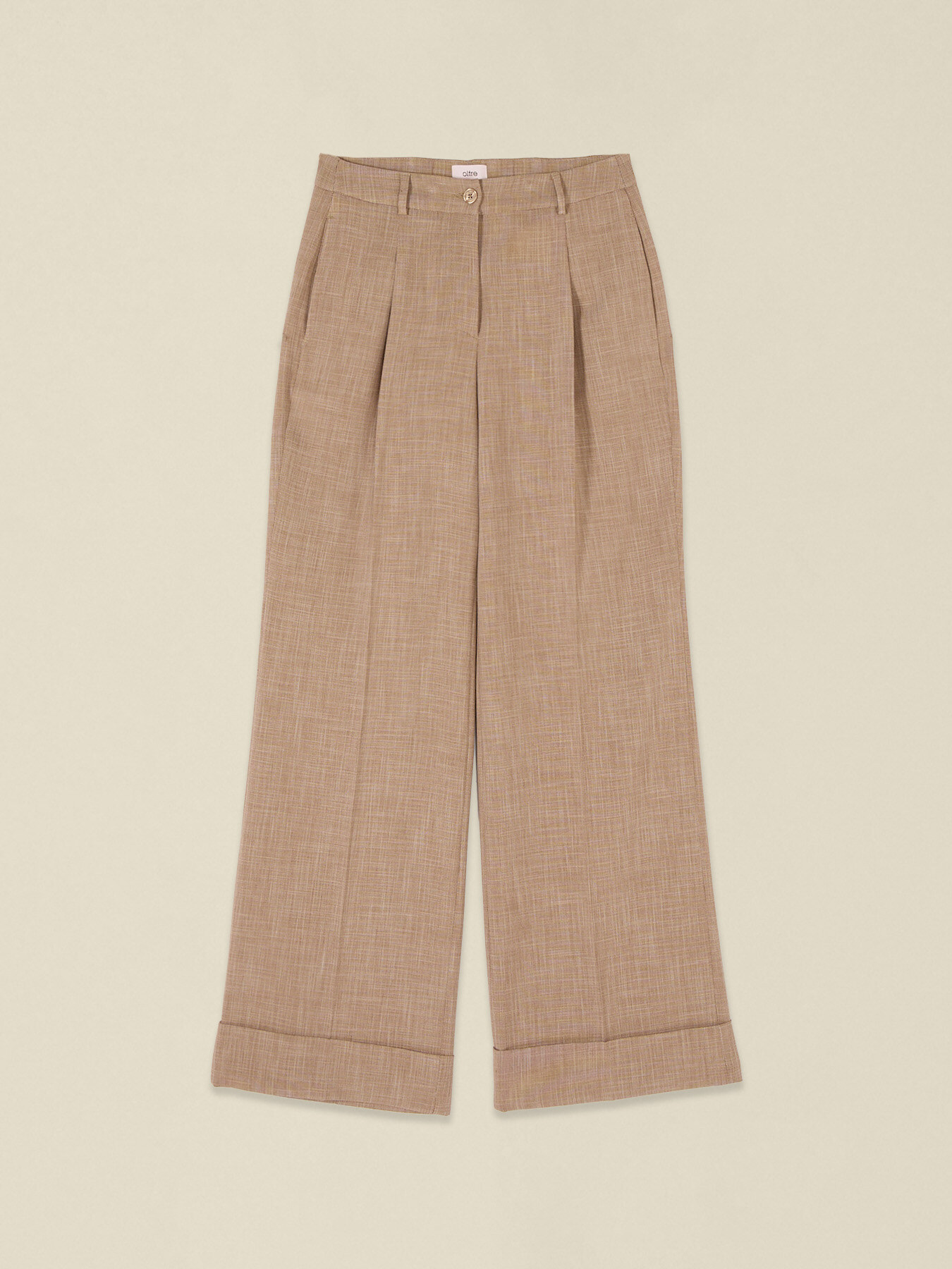 Pantalon palazzo m&eacute;lange viscose image number 4