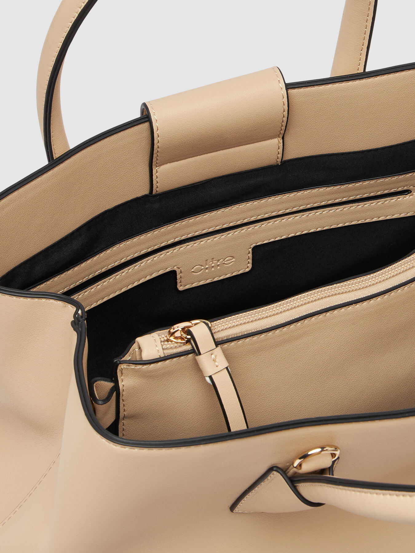Leather effect shopper bag image number 4