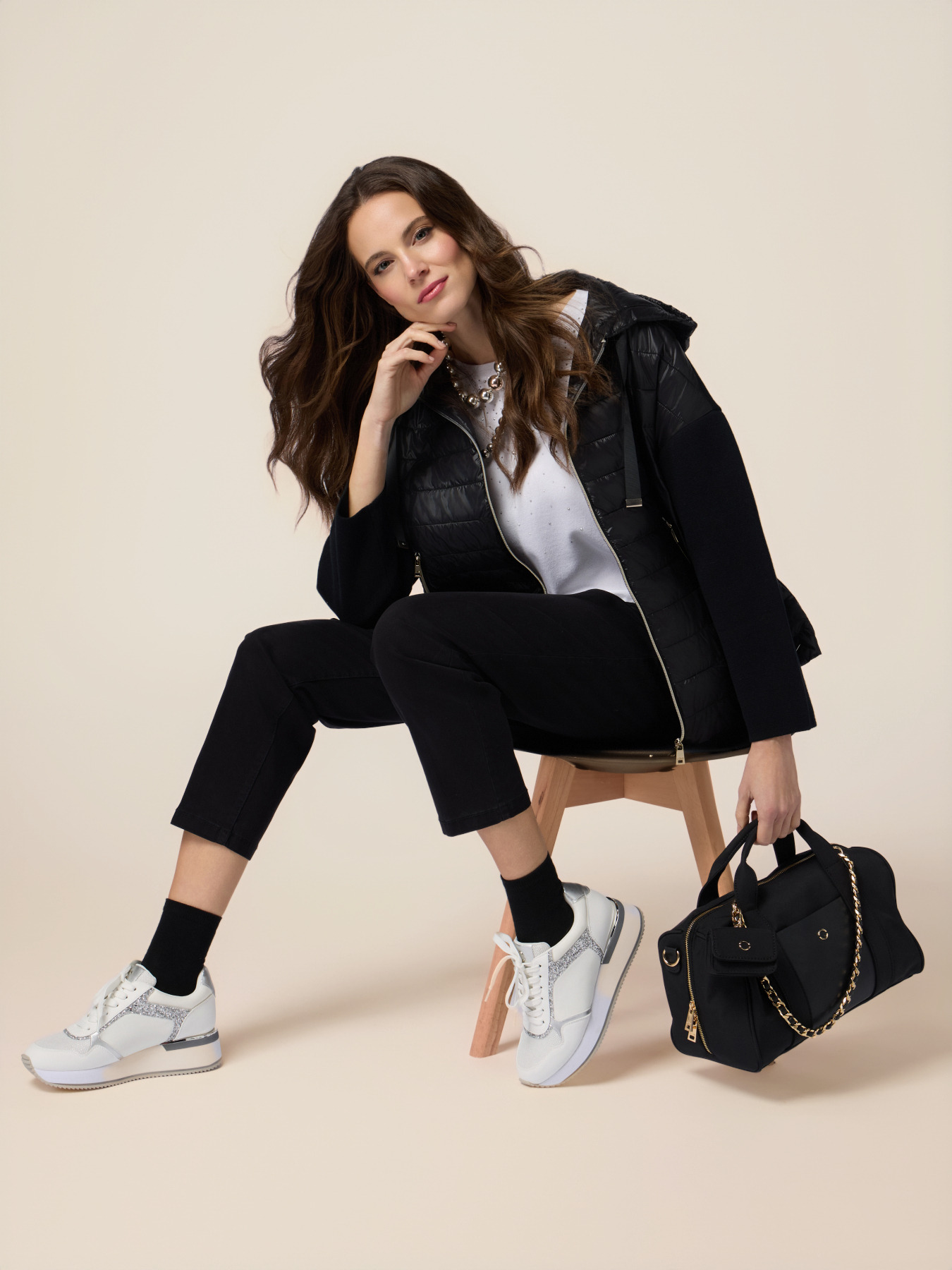 Pantaloni chino misto tencel image number 0