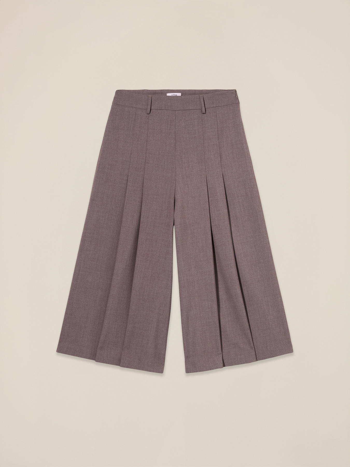 Pleated culotte skirt image number 0
