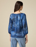 Patterned eco-friendly satin blouse image number 1