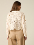 Cardigan corto in crochet image number 1
