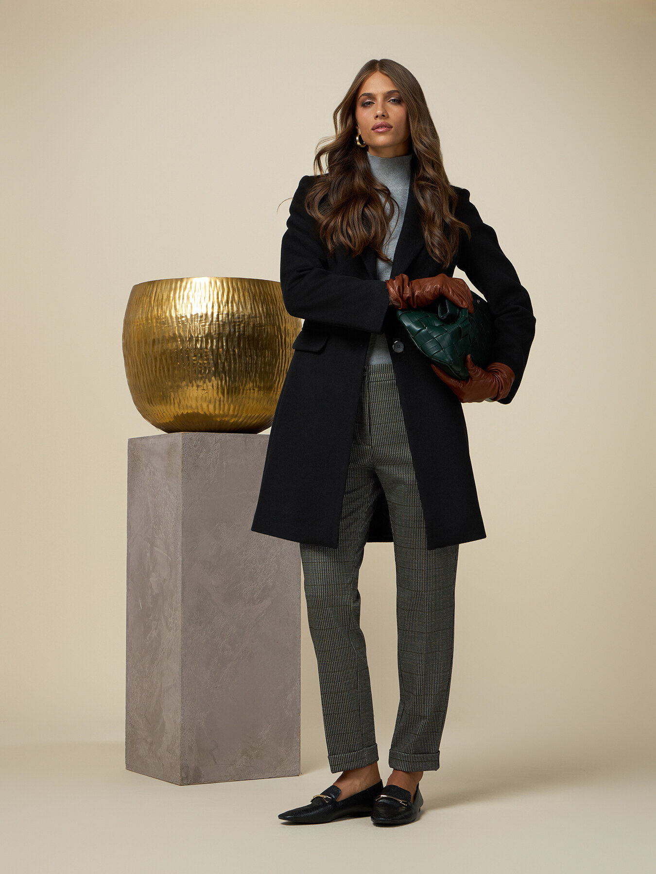 Pantalones de tejido jacquard image number 0