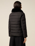 Down jacket with plush collar image number 1