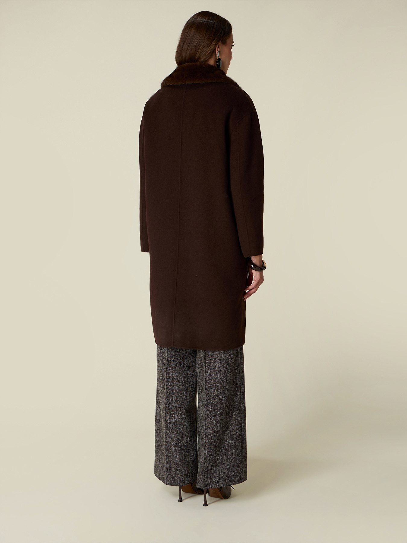 Cappotto doppiopetto misto lana image number 3